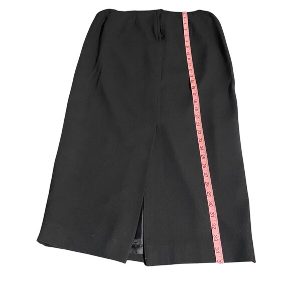 VINTAGE Jacqueline Ferrar 2 Piece Black Pencil Skirt Suit ~Style 40312 Size 10/6 - Picture 10 of 16